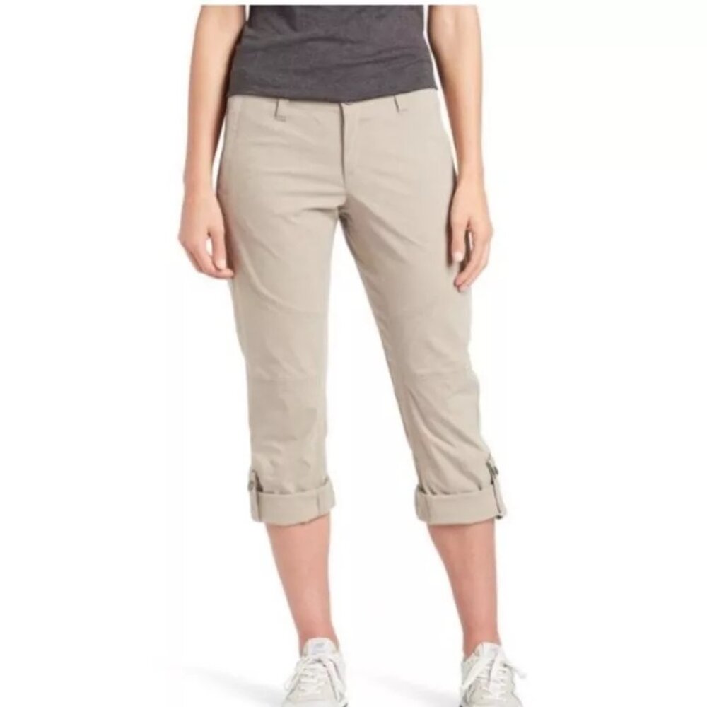 Kuhl Women's 14 Spire Roll Up Pants Light Beige Hiking 6279 Convertible Outdoors